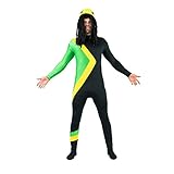 Bodysocks Jamaikanischer Bobschlitten Cool Running Kostüm (XXL)