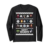 Marvel Avengers Christmas Sweater Happy Holidays Langarmshirt