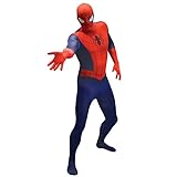 Morphsuits Spiderman Ganzkörperanzug Kostüm für Erwachsene, Marvel Verkleidung, Faschingskostüm...