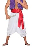 Forum Novelties 76418 Wüste Prinz Hose, Weiß