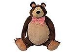 Simba 109301096 - Mascha und der Bär, XXL Plüschbär, 150cm, kuschelweich, Mit Schleife, Giant,...