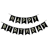 Redreo Geburtstag Wimpelkette Happy Birthday Banner 5 Meter, Geburtstag Deko Zubehör Party...