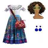 Yigoo Encanto Kostüm Mädchen Mirabel Madrigal Outfit Prinzessin Karneval Party Halloween Fest...
