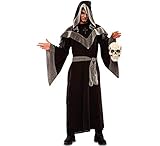 Herren Kostüm Hexenmeister Raven Gr. XL Mittelalter Mönch Zauberer Karneval