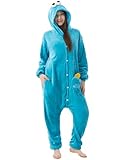 Katara 1744 - Krümelmonster Kostüm-Anzug Onesie/Jumpsuit Einteiler Body für Erwachsene Damen...