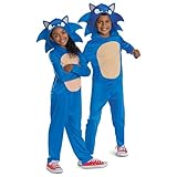 Sonic Movie Sonic Children's Costume, Officially Licensed by Disguise, Comfortable Fit and Detailed...