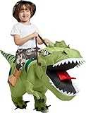 FXICH Aufblasbare Dinosaurier Kostüm Reiten T Rex Air Blow up Funny Fancy Dress Party Halloween...