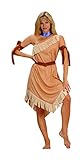 RG Costumes Damen Pocahontas, braun, Einheitsgröße