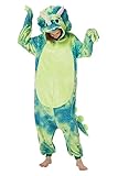 Loiahoer Unisex Erwachsene Triceratops Onesie Kostüm Pyjama Tie-dye Dinosaurier Drache Halloween...