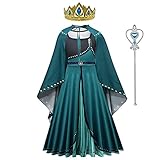 Lito Angels Prinzessin Königin Anna Krönung Kostüm Kleid mit Umhang und Zubehör für Kinder...