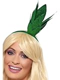 Smiffys Ananas-Strunk Glitzer-Stirnband, Grün Halloween