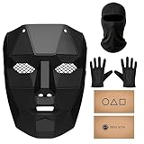 Balinco Game Kostüm-Set für Erwachsene & Jugendliche – Enthält Boss Maske, Sturmhaube, schwarze...