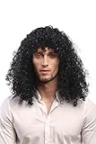 WIG ME UP - 70474-P103 Perücke Damen Herren Fasching Karneval Lange Locken Mähne Rocker Metal...