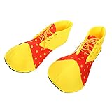 ABOOFAN Halloween Clown Schuhe Polka Dot Schuhe Clown Cosplay Kostüm Lustige Schuhe Halloween...