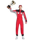 Boland - Kostüm Rennfahrer, 3-teilig, Faschingskostüm für Mottoparty, Halloween oder Karneval,...