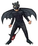 Rubie's 610103 Rubies How to Train Your Dragon Kostüm, schwarz, M