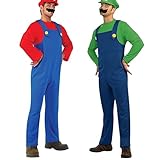 YUUGYD Super Brothers Cosplay Kostüme für Erwachsene Kinder, Halloween Carnival Cosplay Kostüm,...