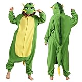 Drachen Kostüm Erwachsene, Faschingskostüme Damen Männer, Karneval Kostüm Damen Herren, Overall...