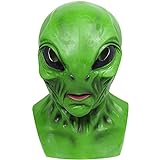 Yearsahrk Alien Maske Mars Alien Maske Gruseliges realistisches Gesicht Alien Maske Horror Neuheit...