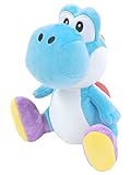 Sanei Super Mario All Star Collection Yoshi Plush Small Plüschtiere (Hellblau)