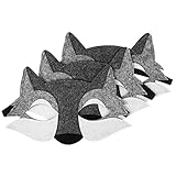 STOBOK Wolf Fühlte Halb Tier Maskerade Masken Cosplay Requisiten für Kostüm Zubehör Halloween...