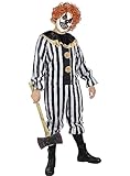 Funidelia | HorrorClown Kostüm Deluxe für Herren Clowns, Killer Clown, Halloween, Horror - Kostüm...