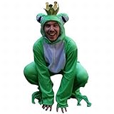Ikumaal Frosch-König Kostüm, Sy12 M-L, für Erwachsen-e Männer Frau-en, Frösche Märchen...