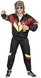 Foxxeo 80er Jahre Kostüm für Erwachsene Premium 80s Trainingsanzug Assianzug Assi - Herren Größe...