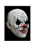 Horror Clown Maske des Grauens aus Latex - Erwachsenen Grusel Clown Kostüm Vollmaske - ideal für...