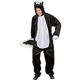 WOOOOZY Herren-Kostüm Stinktier Overall, bis 190 cm