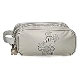 Disney Mickey 100 Triple Case Grau 22x10x9 cm Polyester