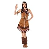 Fun Shack Indianer Kostüm Damen, Indianer Damen Kostüm, Indianer Kleid Damen, Indiana Kostüm...
