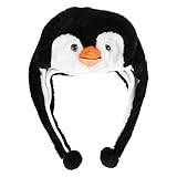 BESTOYARD Plüsch-Hut mit Ohrenklappe, Pinguin-Design, für Kinder und Erwachsene