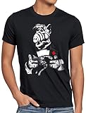 A.N.T. Katzenliebhaber Herren T-Shirt alf melmac Sitcom, Größe:L