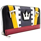 Kingdom Hearts Sora Outfit Metallkrone Emblem Portemonnaie Clutch mit Münzfach & Kartenhalter, Blau