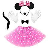 Vexlyn Damen Maus Mouse Kostüm, Faschingskostüme Damen Karneval Kostüm Mini Maus Kostüm Damen...