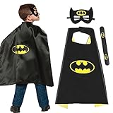 Philoctes Kostüm Kinder Set,Cosplay Capes mit Masken Schwarz,Geschenke für Kindergeburtstag...