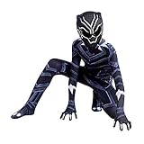 LGYCB Black Panther Cosplay Kostüme Avengers Film Fans Superhelden Kinder Jumpsuit Halloween...