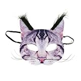 Rappa 160095 Lebensechte Tiermaske Katzenmaske Karnevalsmaske Katze