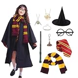 JMOCD Magier Robe, Cosplay Kostüm mit Magier Robe,Gestreifte...