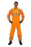 Einweganzug für Karneval Fasching Verkleidung Kostüm/Einweg-Warnschutz-Overall Anzug/Schutzanzug...