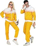W WIDMANN MILANO Party Fashion - Kostüm Trainingsanzug Bier, zweiteiliger Anzug, 80er Jahre Outfit,...