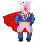 JASHKE Aufblasbares Kostüm Schwein Aufblasbare Kostüme Aufblasbare Halloween Kostüme Erwachsene