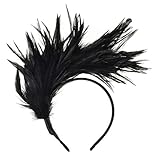 Norhogo 20er Jahre Feder Haarreif Kostüm Haarband, Hochzeit Kopfbedeckung Vinatge Party Kostüm...