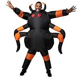 dressforfun 302355 - Aufblasbares Unisex Kostüm Tarantula, Anzug mit acht Beinen, Fühlern und...