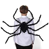 smanyanl Halloween Giant Spider Dekorationen, 49 Zoll große Schwarze Spinnenbeine für Erwachsene...