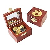 Youtang Spieluhr Sailor Moon geschnitztes Holz zum Aufziehen Gold Mechanismus Musikgeschenk mit...
