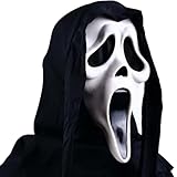 molezu Halloween Schrei Maske Scream Mask Geistermaske Horrorfilm Latex Maske Halloween Ghostface...