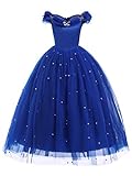 FStory&Winyee Cinderella Kostüm Kinder Prinzessin Kostüm Mädchen Cosplay Kleid Lang Partei...