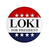 Elbenwald Button for President Motiv für Loki Fans Ø 5,5 cm